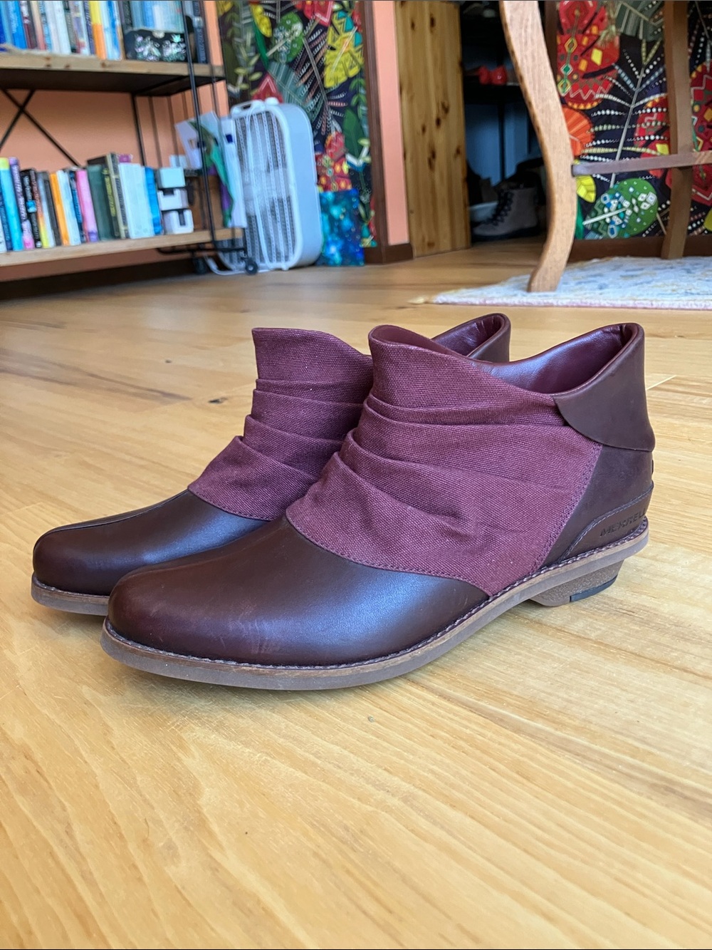 Merrell Adaline Bluff Burgundy boots, size 9